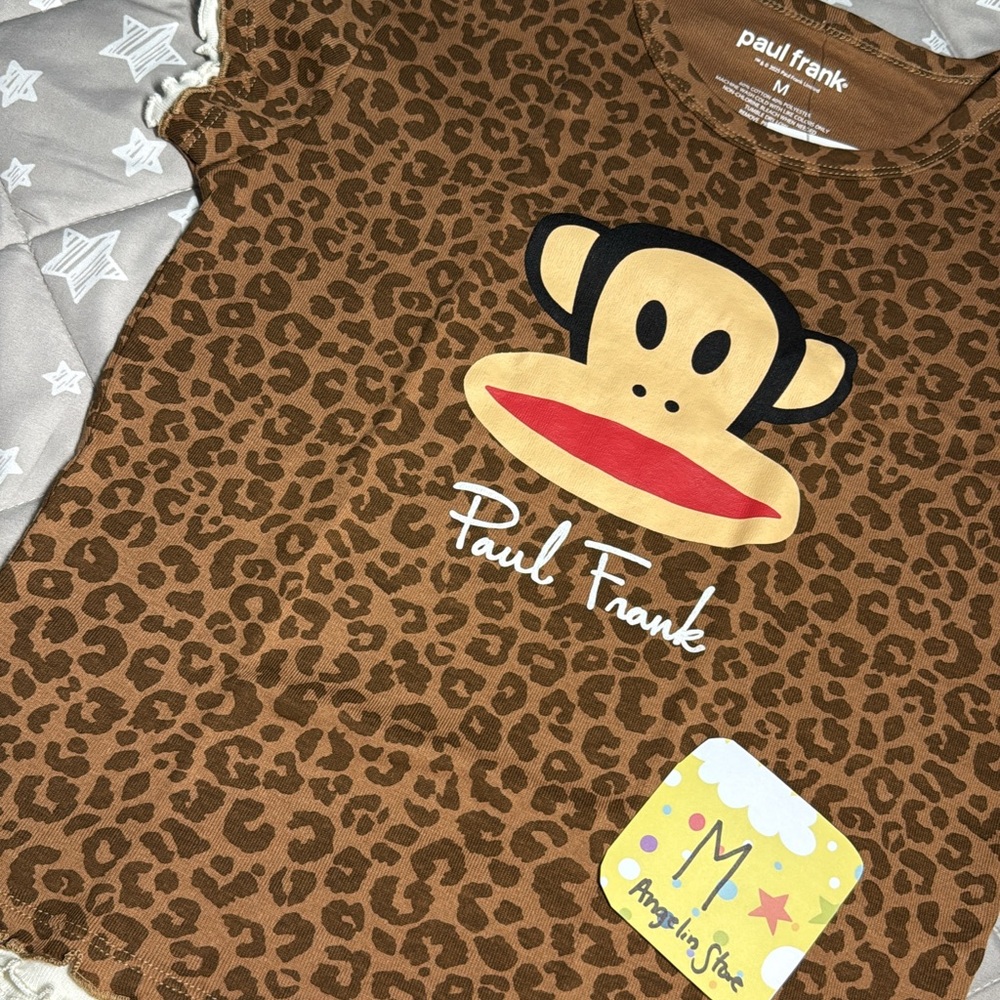 Paul Frank Brown Monkey Print Kids Pajama Top